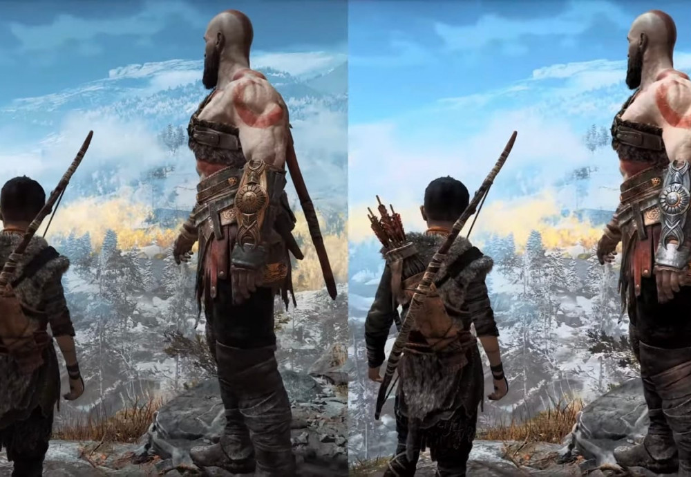 Вышло сравнение графики PC-порта God of War с версией для PS5