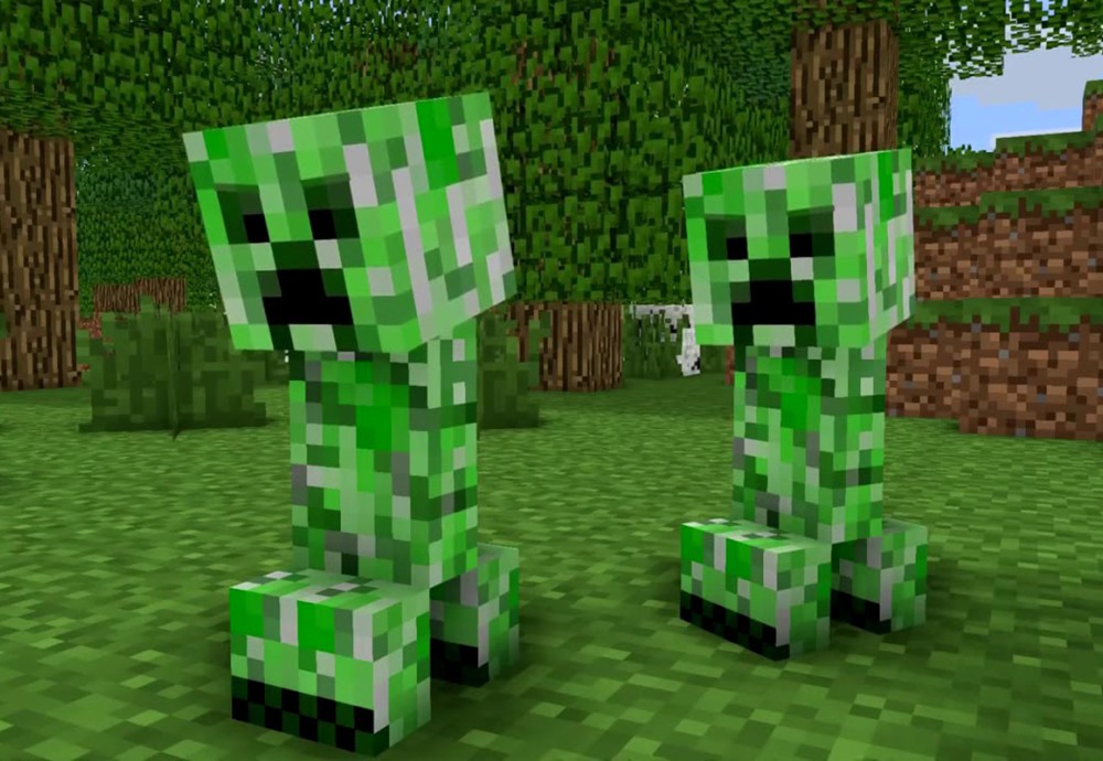 Игрок в Minecraft нашёл новое применение головам крипера и превратил их в латук